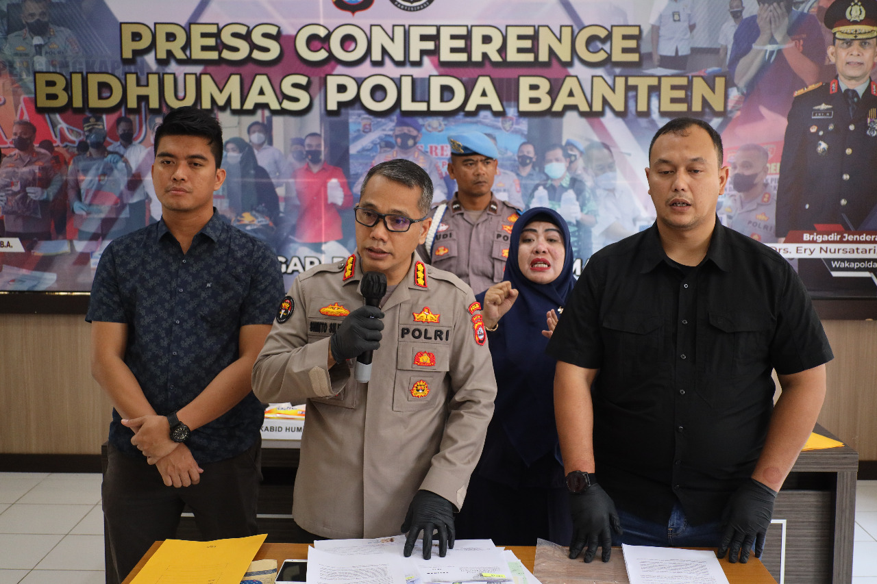 Ditreskrimum Polda Banten berhasil mengungkap dugaan tindak pidana penggelapan dan pemerasan oleh mantan Direktur Yummy Deli Indonesia Distributor Ice Cream Aice. - IMG 20230106 WA0030