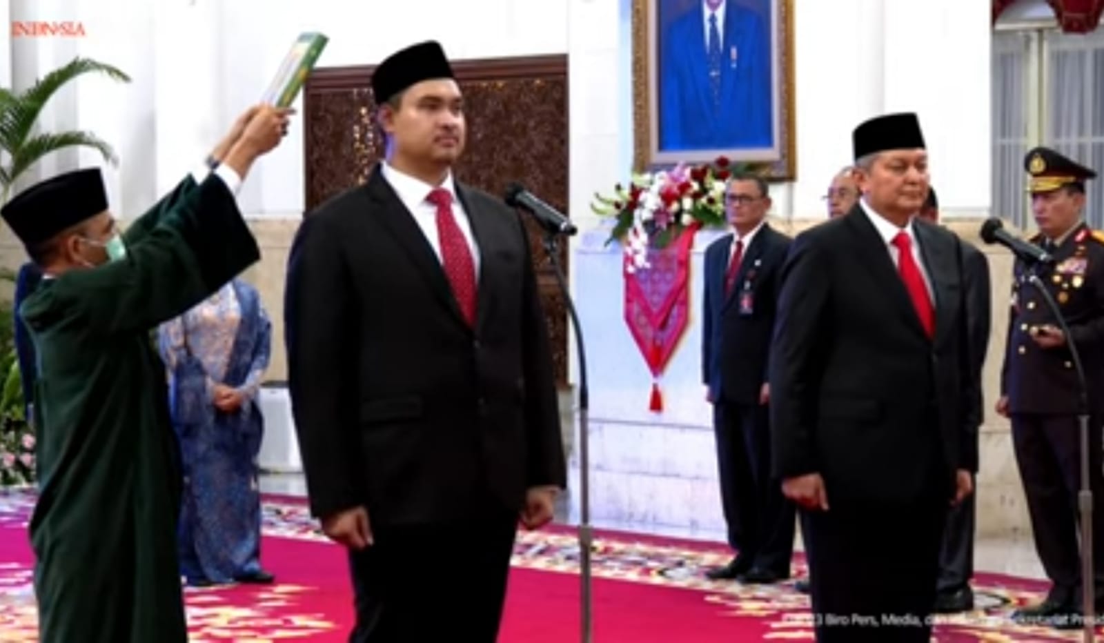 Presiden Jokowi Lantik Dito Ariotedjo Sebagai Menpora RI