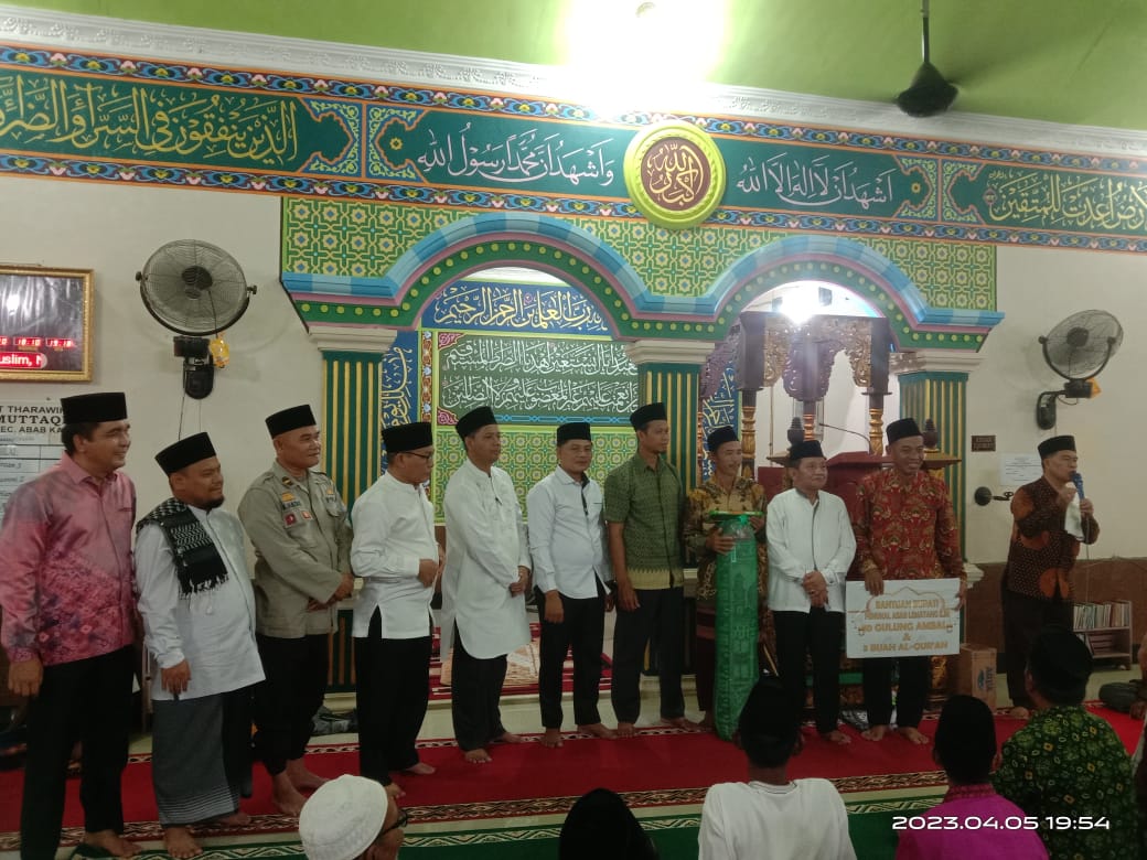 Bupati Pali Gelar Sapari Ramadhan di Mesjid Al-Mutaqin Desa Tanjung Kurung