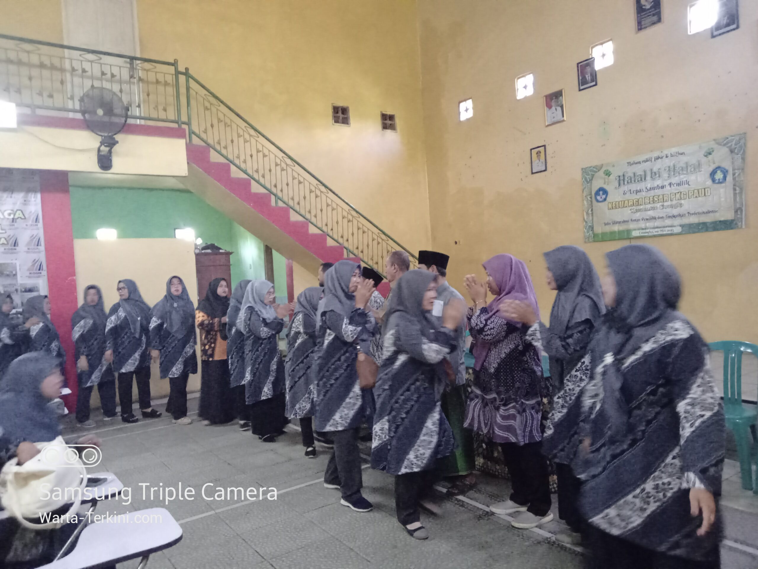 Keluarga besar PKG Paud kecamatan cinangka gelar Halal bihalal