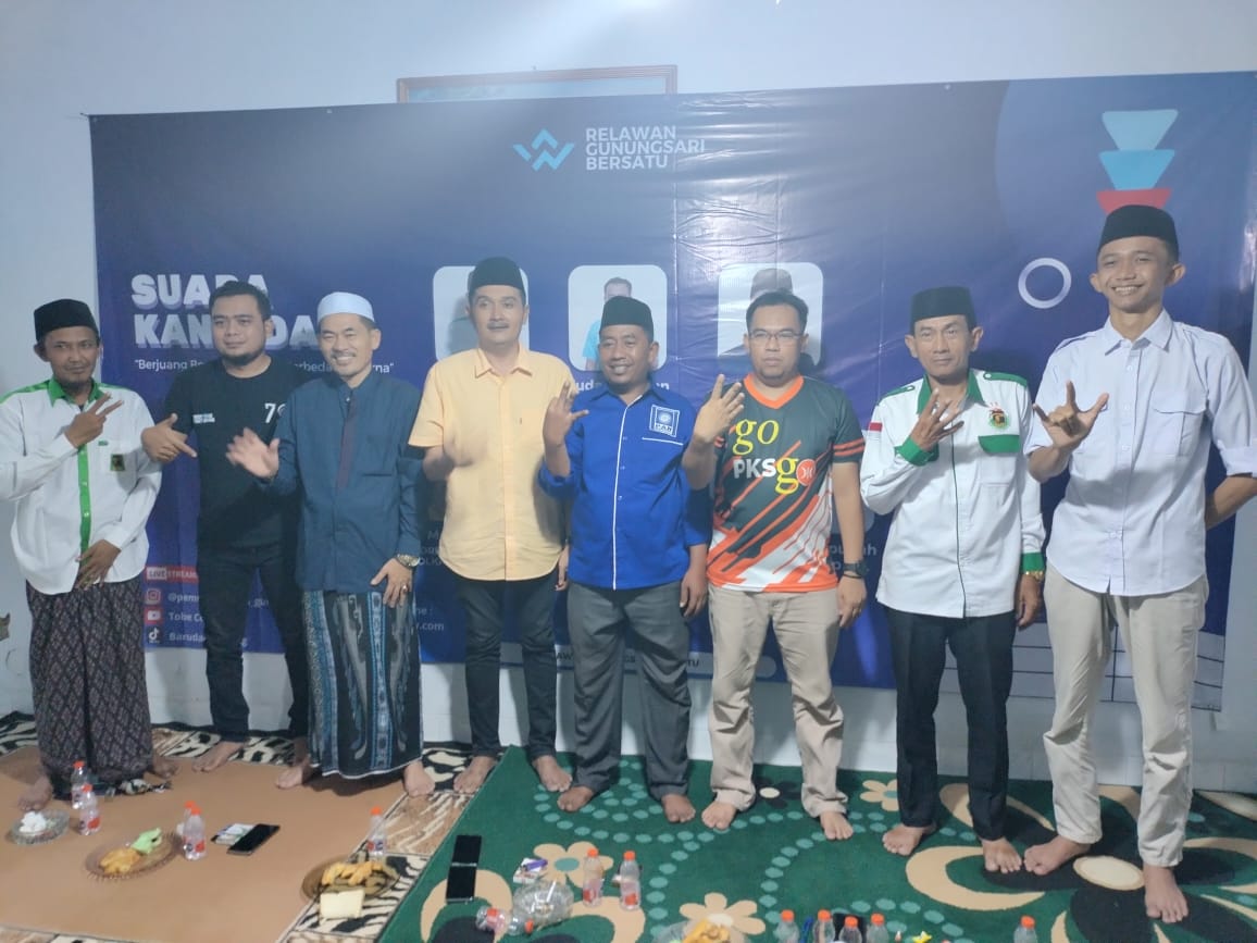Asosiasi Relawan  Gunungsari Bersatu RGB Gelar Silaturohmi dengan Para kandidat