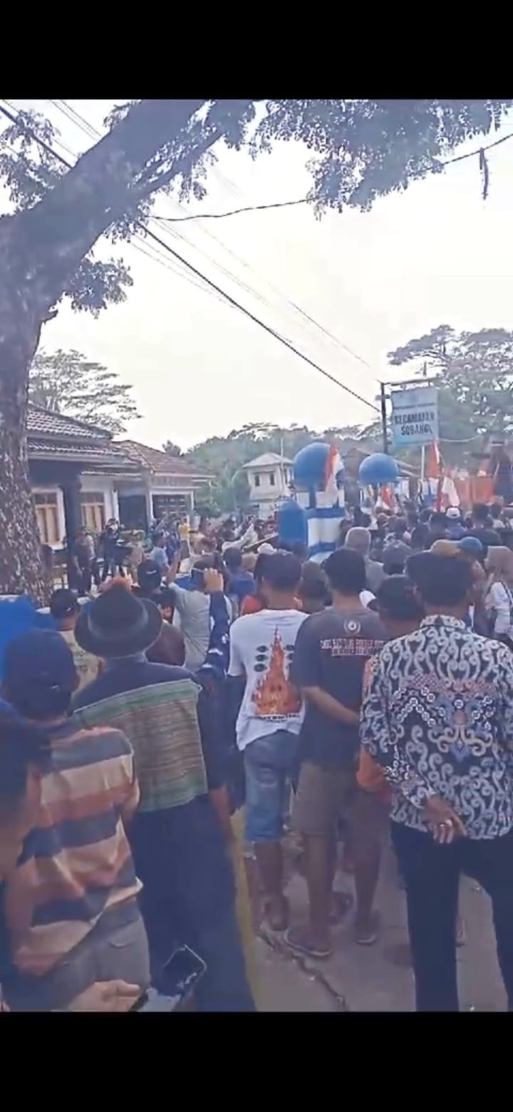 Jilid.2 ” Kecamatan Sobang      “Membara” Ratusan Warga Demo lagi.