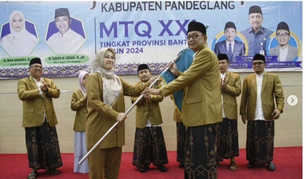 Bupati Irna Semangati Para Kafilah MTQ Pandeglang